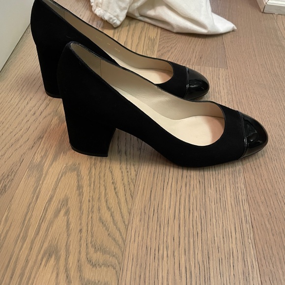 LK Bennett with patent leather toe cap block heels - Picture 4 of 4